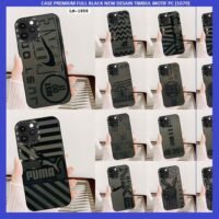 CASE PREMIUM FULL BLACK NEW DESAIN TIMBUL MOTIF PC (1079)