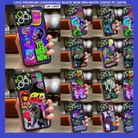 CASE PREMIUM LEATHER FULL BLACK NEW MIX MOTIF GHOST PC (1079)