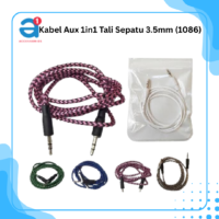 Kabel Aux 1in1 Tali Sepatu 3.5mm (1086)