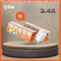 KEPALA CHARGER BOX ISI 10pcs Olike C109 Adaptor Single Port 2.4A Fast