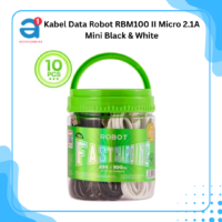 Kabel Data Robot RBM100 II Micro 2.1A Mini Black & White