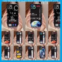 CASE PREMIUM PUFF BLACK DESAIN MOON NASA SPACE PC (1079)