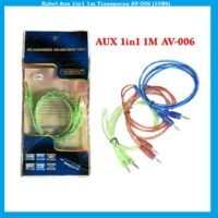 Kabel Aux 1in1 1m Transparan AV-006