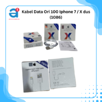 Kabel Data Ori 100 Iphone 7 / X dus (1086)