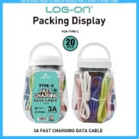 LOG ON KABEL TOPLES LO-CB88 3A TERSEDIA TYPE C, MICRO & IPHONE (1068)