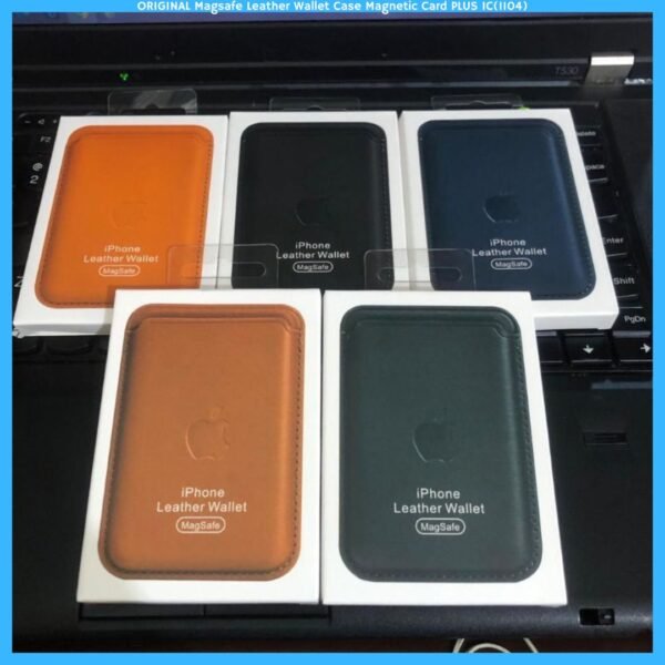 ORIGINAL Magsafe Leather Wallet Case Magnetic Card PLUS IC(1104)