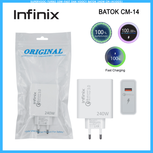 SUPERVOOC-TURBO 33W-FAST DAN VOOC!! BATOK 240W CM-14(1005)