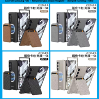 Case Ori samsung Fold + tempered glas depan Magsafe + dompet standing (1068)