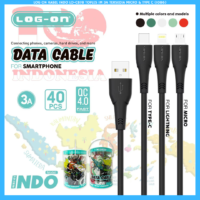 LOG ON KABEL INDO LO-CB78 TOPLES 1M 3A TERSEDIA MICRO & TYPE C (1086)