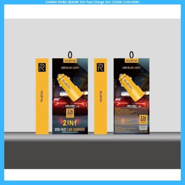 CHARGE MOBIL REALME 2in1 Fast Charge 2in1 (2USB) 3.1A(1068)