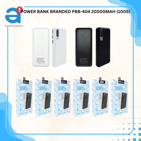 POWER BANK BRANDED PBB-404 20000MAH (1005)