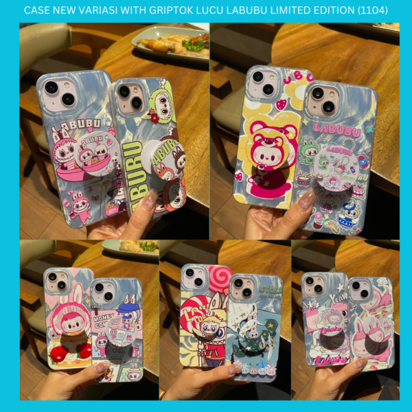 CASE NEW VARIASI WITH GRIPTOK LUCU LABUBU LIMITED EDITION (1104)