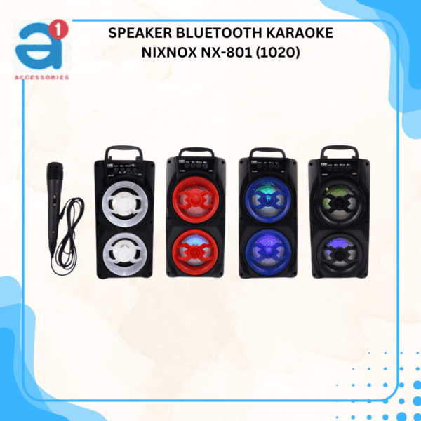 SPEAKER BLUETOOTH KARAOKE NIXNOX NX-801 (1020)