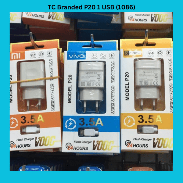 TC Branded P20 1 USB (1086)