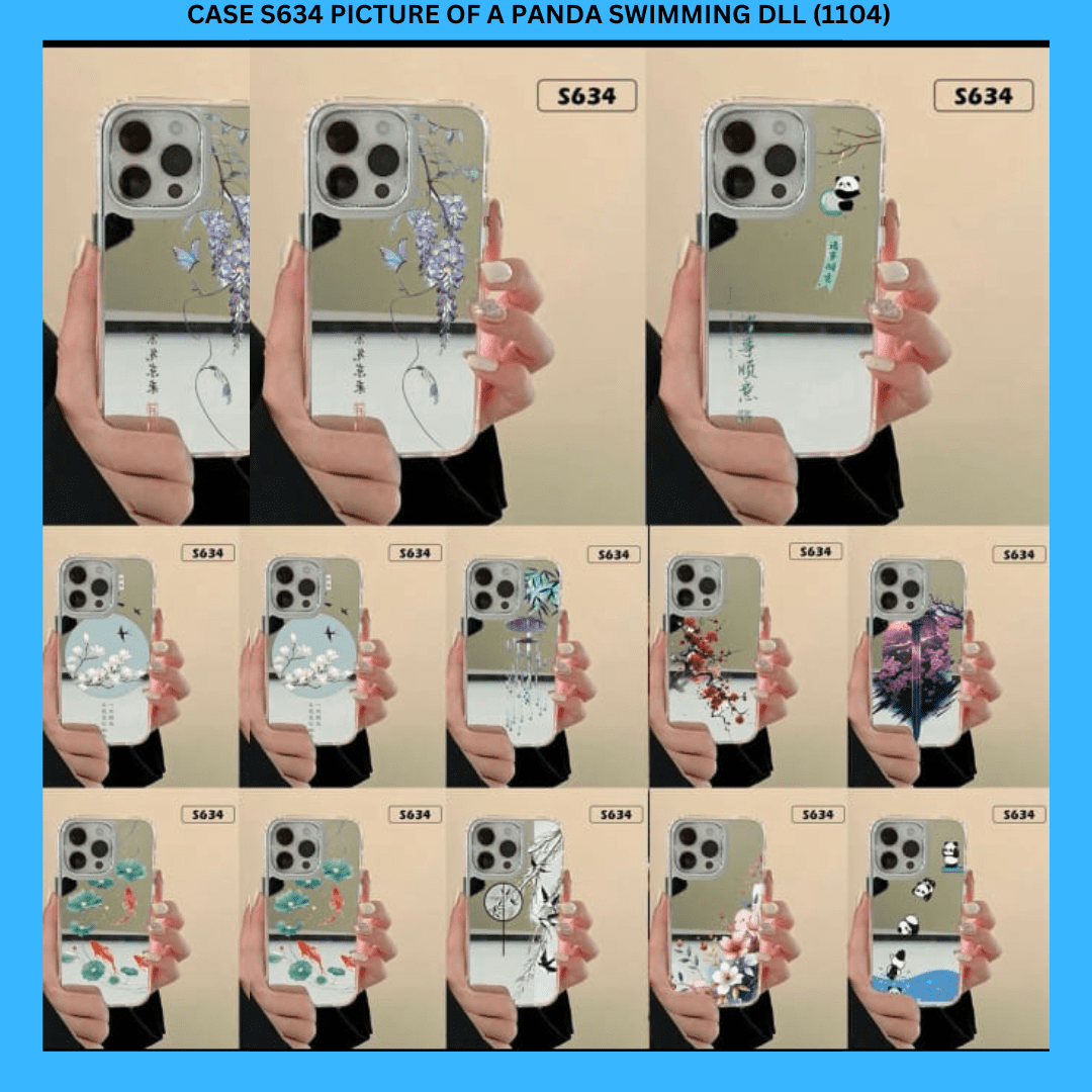 CASE S634 PICTURE OF A PANDA SWIMMING DLL (1104)