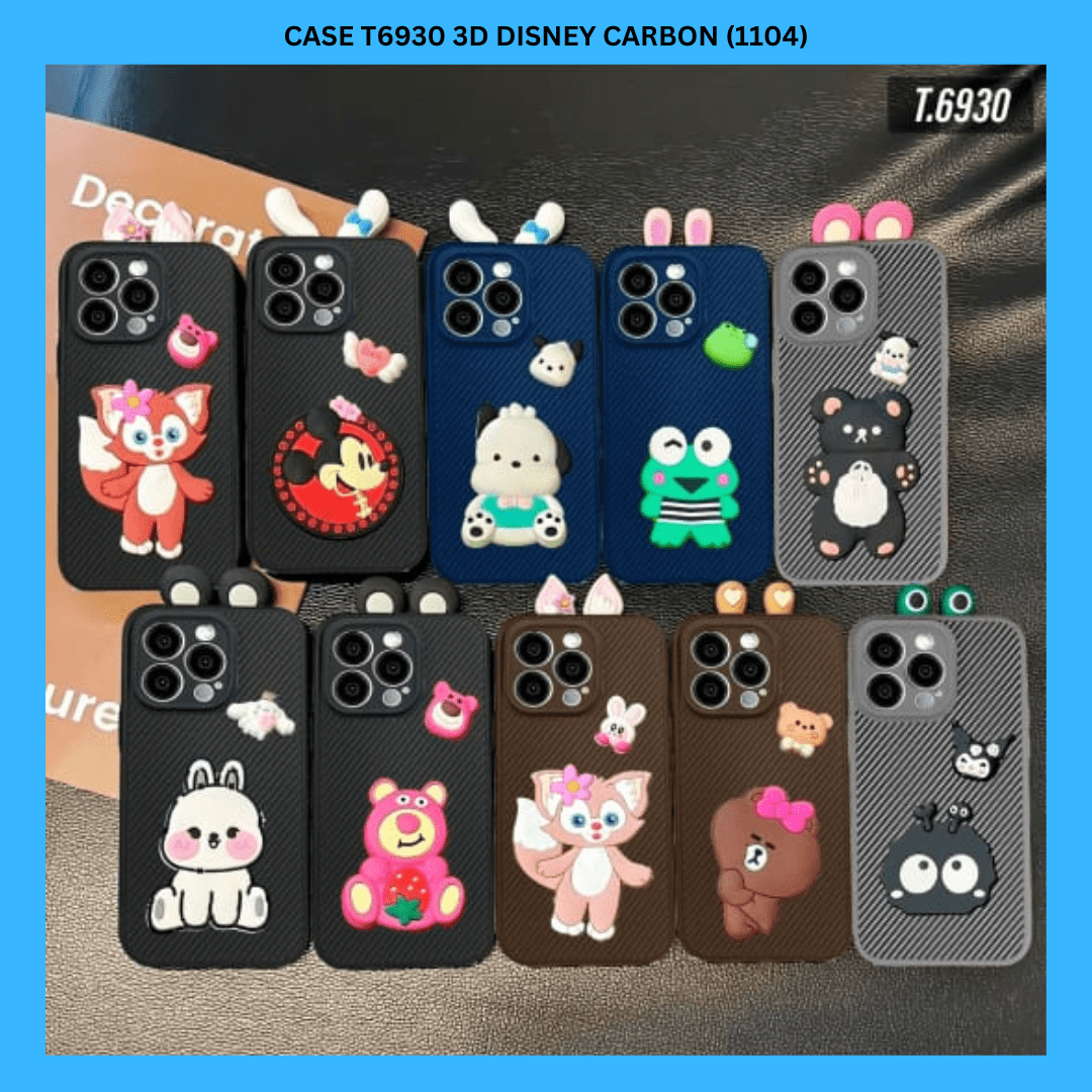 CASE T6930 3D DISNEY CARBON (1104)