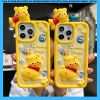 Case SILIKON ANTI NODA 4D  BONEKA WINNIE THE POOH  DOLL KARAKTER TIMBUL (1012a)