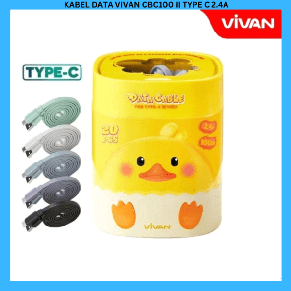 KABEL DATA VIVAN CBC100 II TYPE C 2.4A