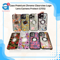 Case Premium Chrome Clearview Logo Lens Camera Protect (1701)