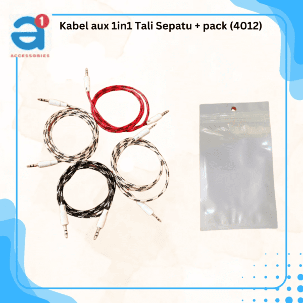 Kabel aux 1in1 Tali Sepatu + pack (4012)