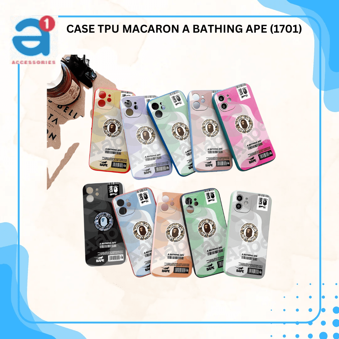 CASE TPU MACARON A BATHING APE (1701)