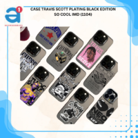 CASE TRAVIS SCOTT PLATING BLACK EDITION SO COOL IMD (1104)