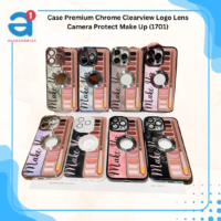 Case Premium Chrome Clearview Logo Lens Camera Protect Make Up (1701)