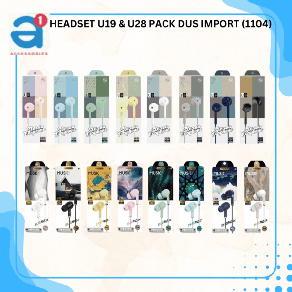 HEADSET U19 & U28 PACK DUS IMPORT (1104)