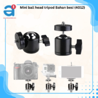 Mini ball head tripod Bahan besi (4012)