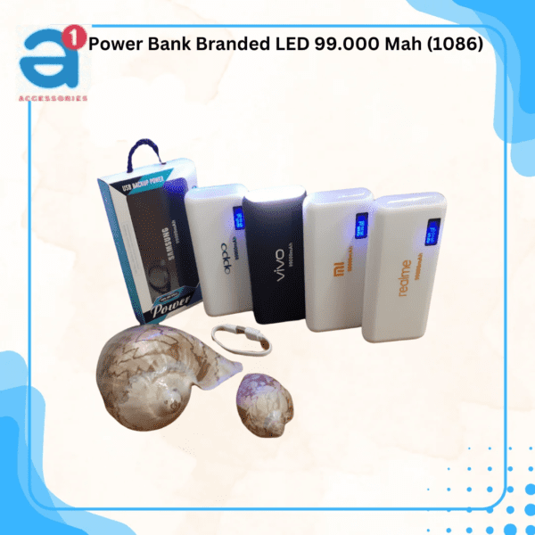 Power Bank Branded LED 99.000 Mah (1086)