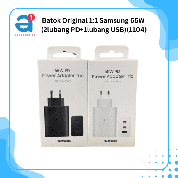 Batok Original 1:1 Samsung 65W  (2lubang PD+1lubang USB)(1104)