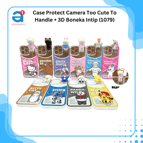Case Protect Camera Too Cute To Handle + 3D Boneka Intip (1079)