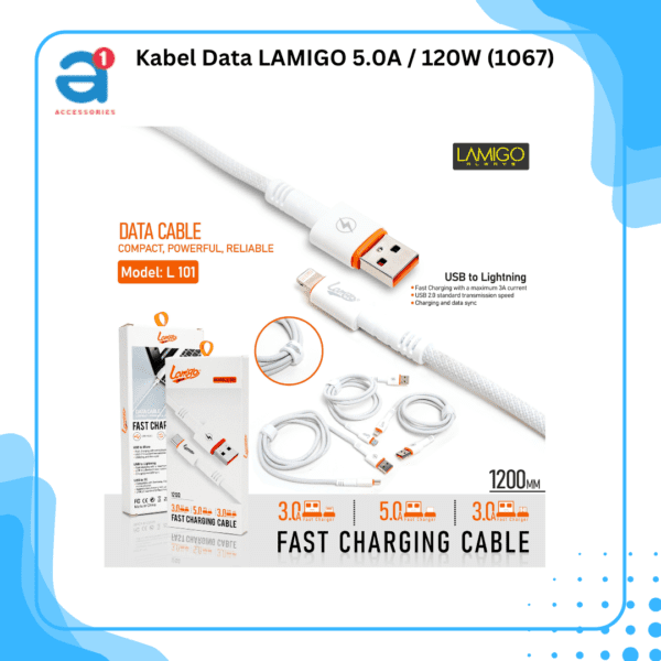 Kabel Data LAMIGO 5.0A / 120W (1067)