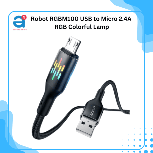 Robot RGBM100 USB to Micro 2.4A RGB Colorful Lamp