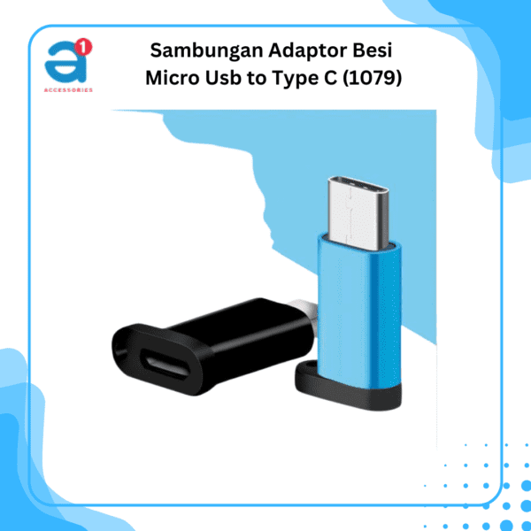 Sambungan Adaptor Besi Micro Usb to Type C (1079)