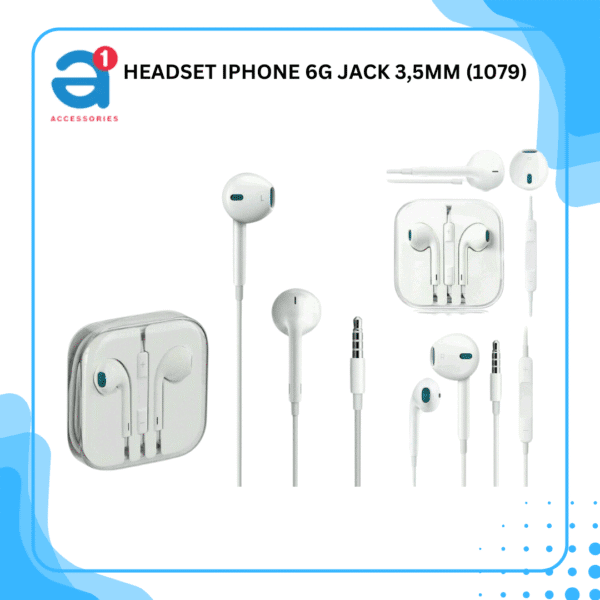 HEADSET IPHONE 6G JACK 3,5MM (1079)