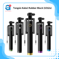 Tongsis Kabel Rubber Black (1012a)