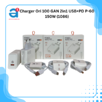 Charger Ori 100 GAN 2in1 USB+PD P-60 150W (1086)