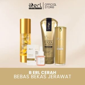 B Erl Paket Bundling Serum Facial Wash Essence Peeling Solution Cerah Bebas Bekas Jerawat