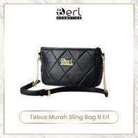 B erl Sling Bag Kulit Simpel Elegan Scarlet Premium Tas Kosmetik Wanita