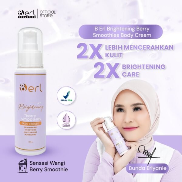B Erl Brightening Berry Smoothies Body Cream - Gambar 2