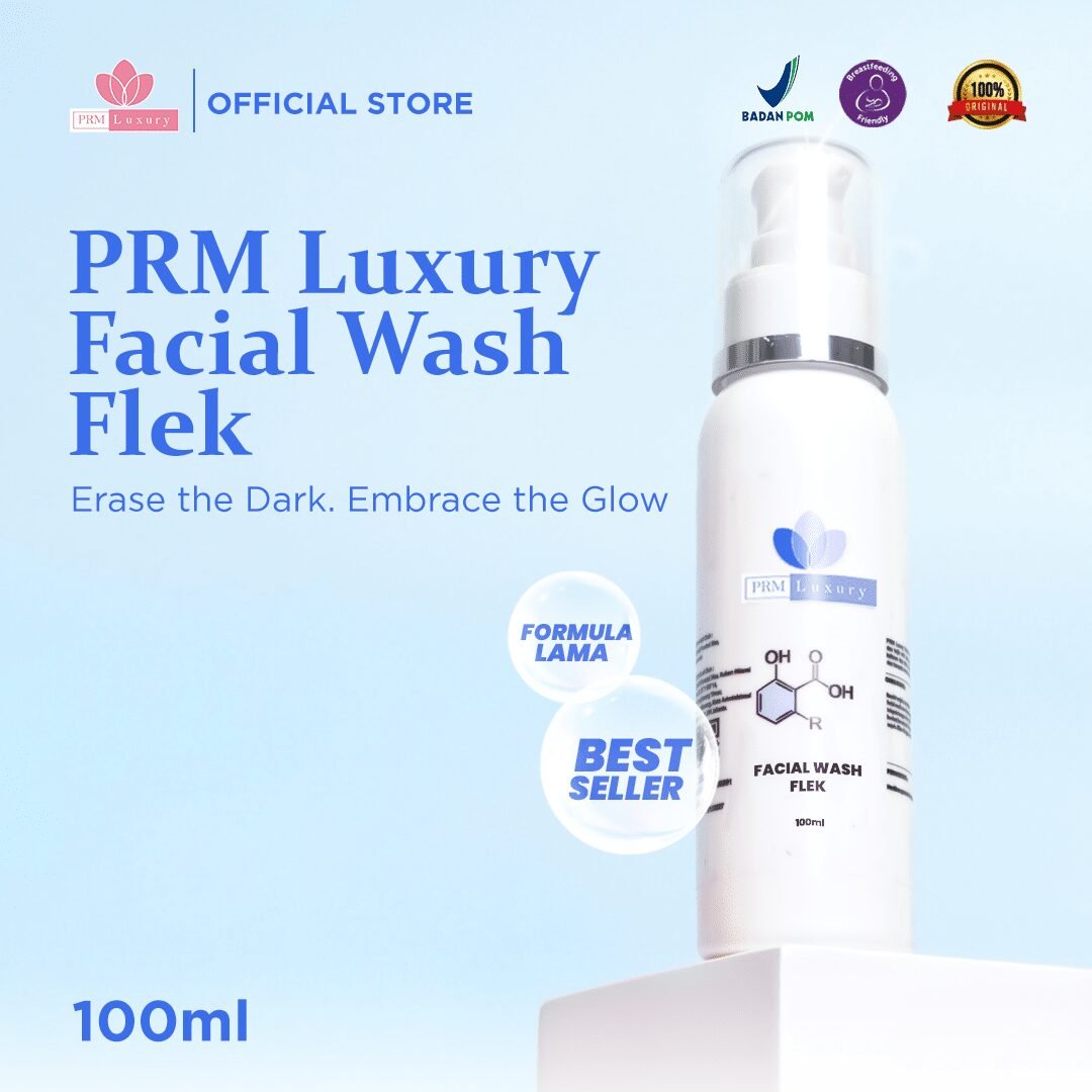 PRM Luxury Facial Wash Flek Kemasan Putih 100ml