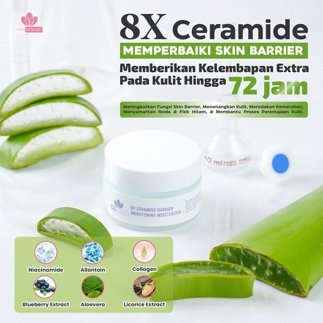 PRM Luxury 8X Ceramide Barrier Brightening Moisturizer 30g - Gambar 2