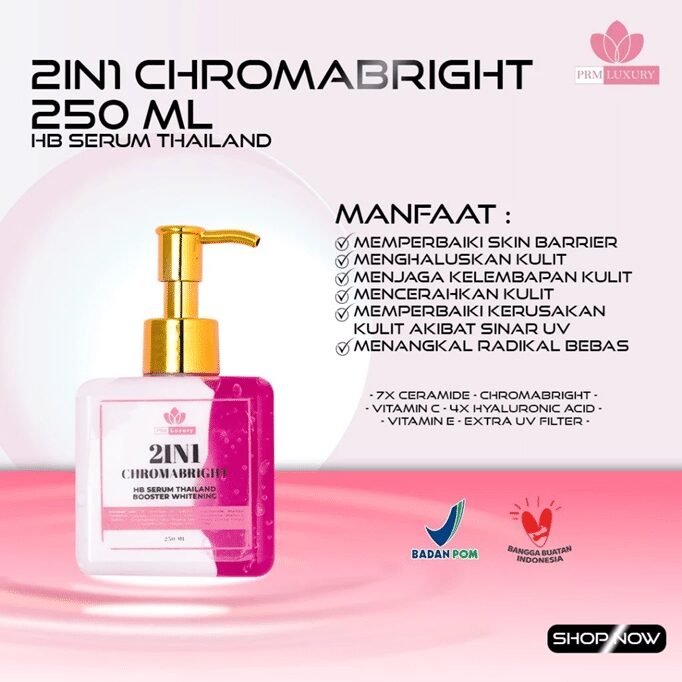 PRM Luxury 2IN1 HAND BODY HB Serum Thailand Booster Whitening 250 ML - Gambar 4