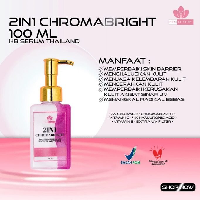 PRM Luxury 2IN1 HB Serum Thailand Booster Whitening 100ml - Gambar 5