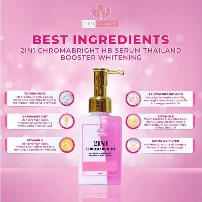 PRM Luxury 2IN1 HAND BODY HB Serum Thailand Booster Whitening 250 ML - Gambar 6