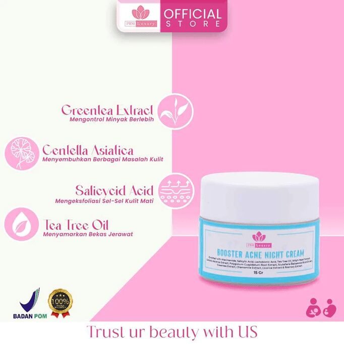 PRM Luxury Booster Acne Night Cream 15g
