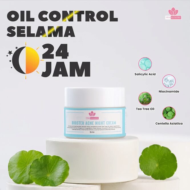 PRM Luxury Booster Acne Night Cream 15g - Gambar 2