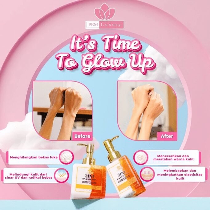 PRM Luxury 2IN1 HAND BODY HB Serum Thailand Booster Whitening 250 ML - Gambar 5