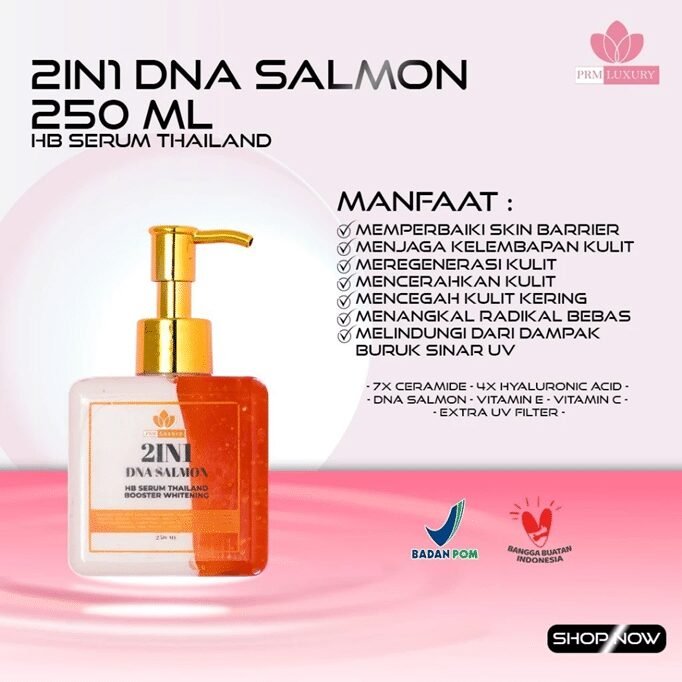 PRM Luxury 2IN1 HAND BODY HB Serum Thailand Booster Whitening 250 ML - Gambar 3